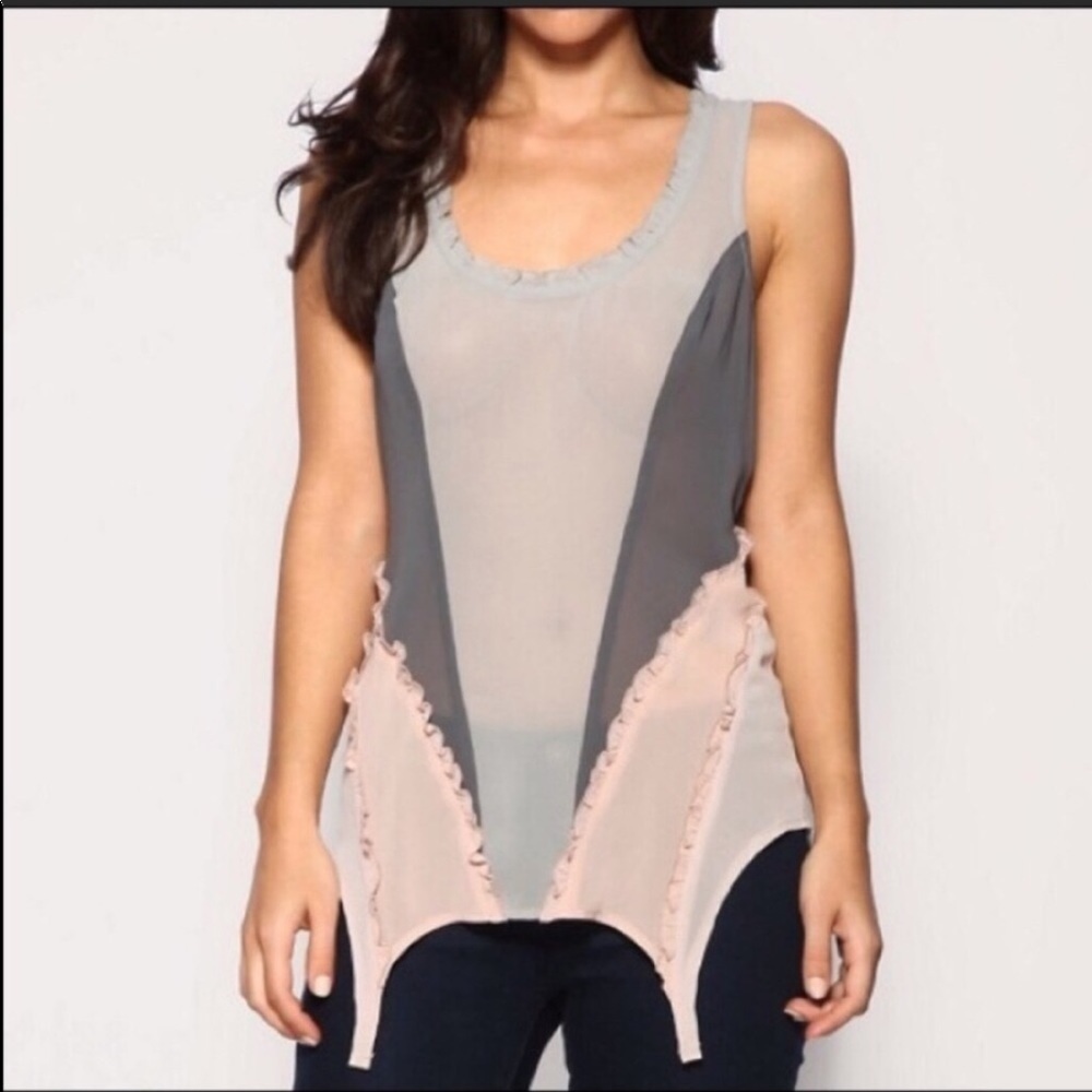 ASOS Ruffle Hem Dip Side Cami